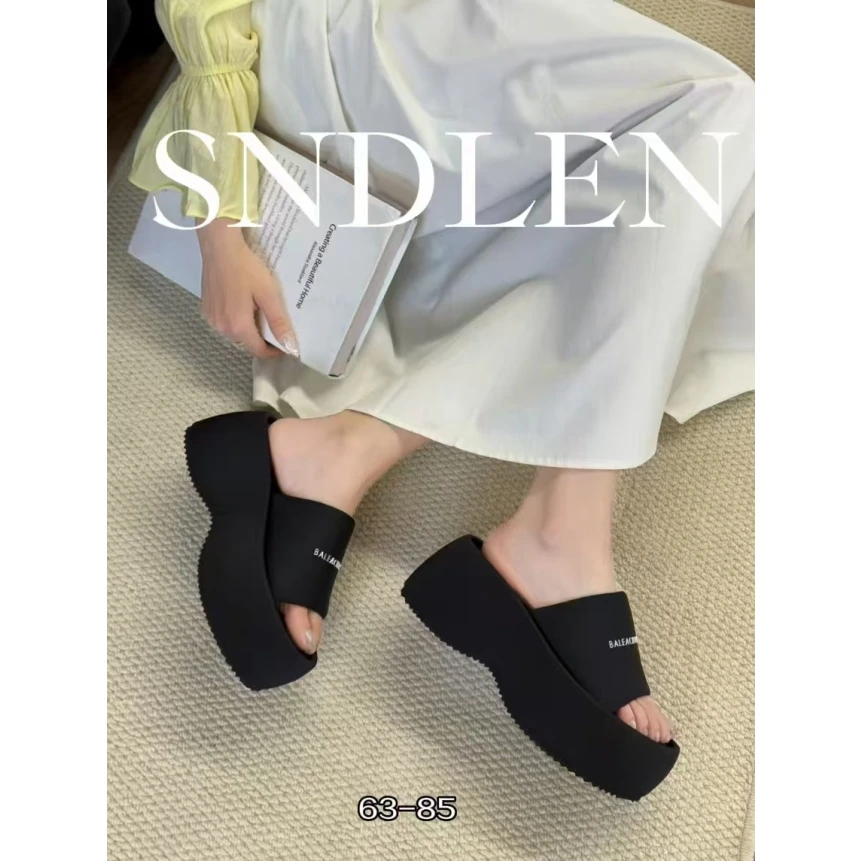 ⭐⭕家⭐超轻莱卡布厚底拖鞋