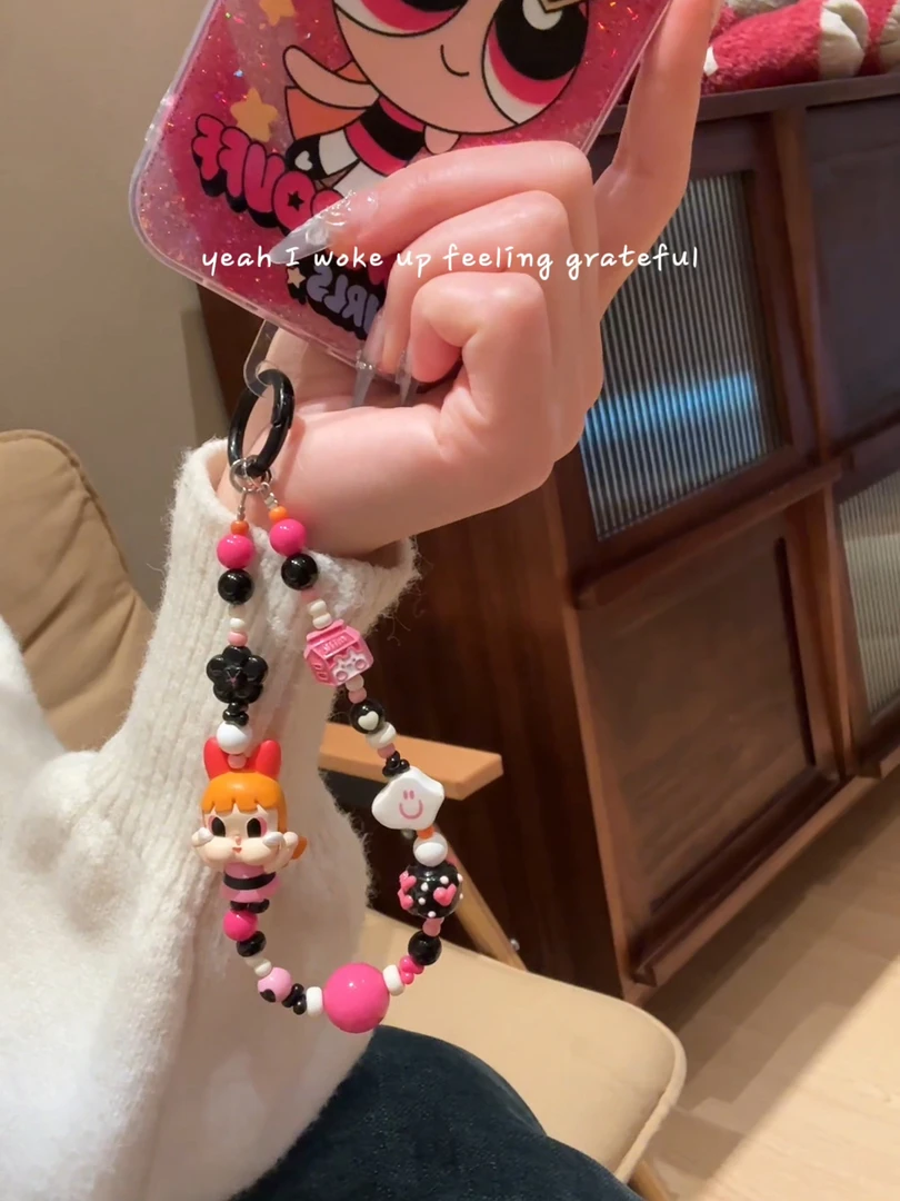 【改娃】飞天小女警哭娃潮玩手机壳挂件饰品包挂饰创意可爱手机链