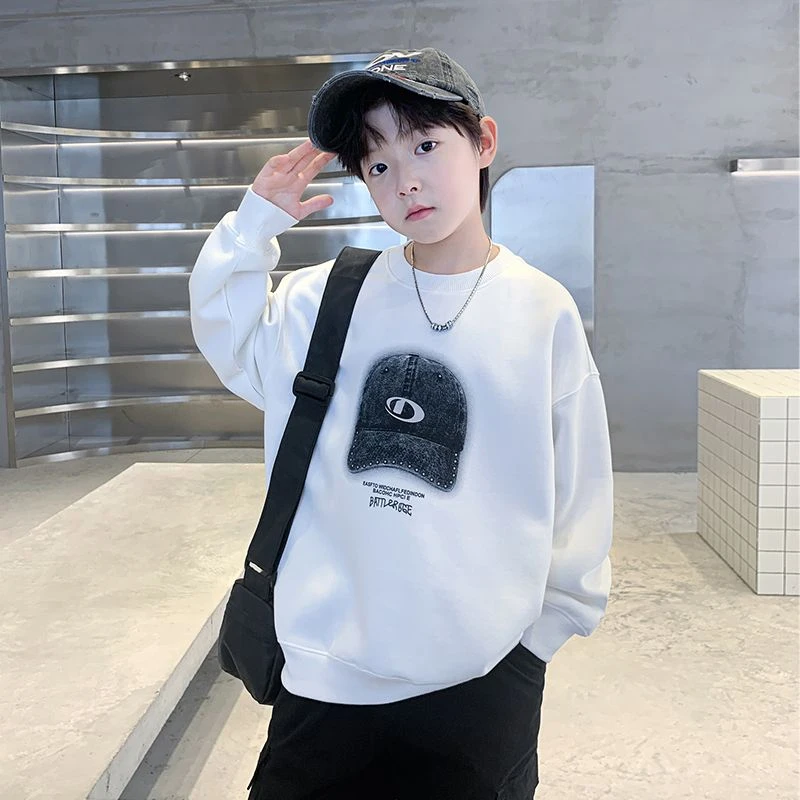 男童秋装卫衣春秋款男孩大儿童帅气洋气秋季打底衫上衣服潮10岁15