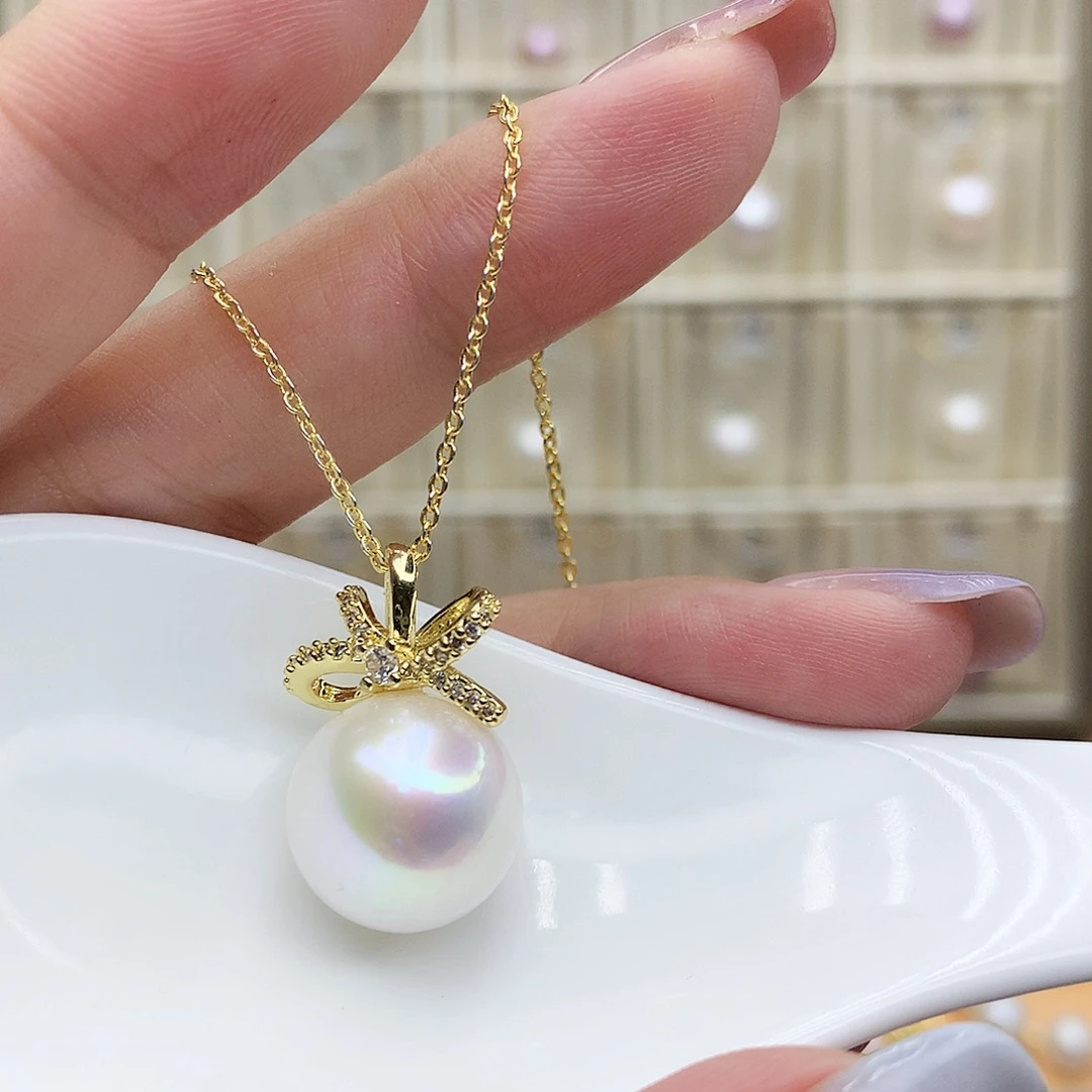 颈饰合金淡水珍珠