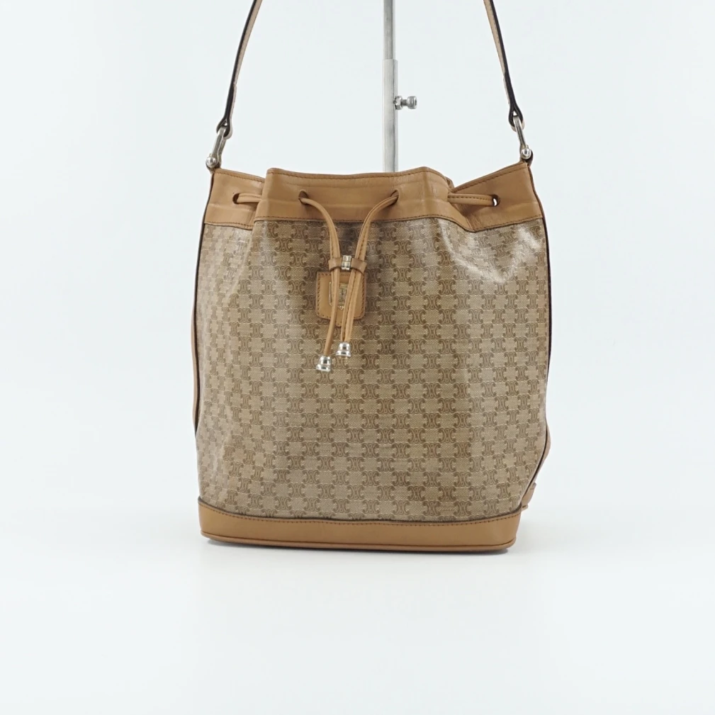 95新 Celine/思琳 二手老花抽绳水桶单肩包K82249