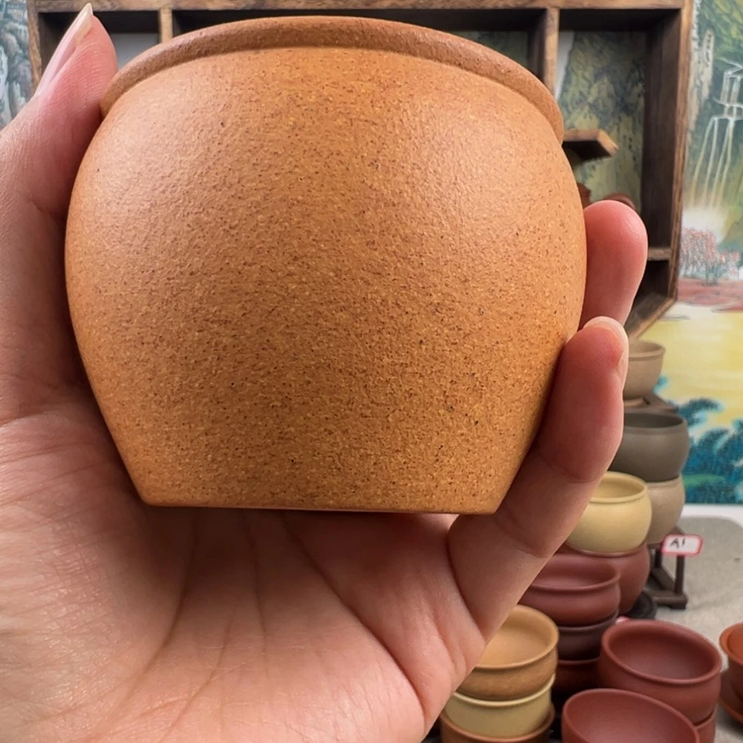 茶杯紫砂拙器甄选，纯原本矿。