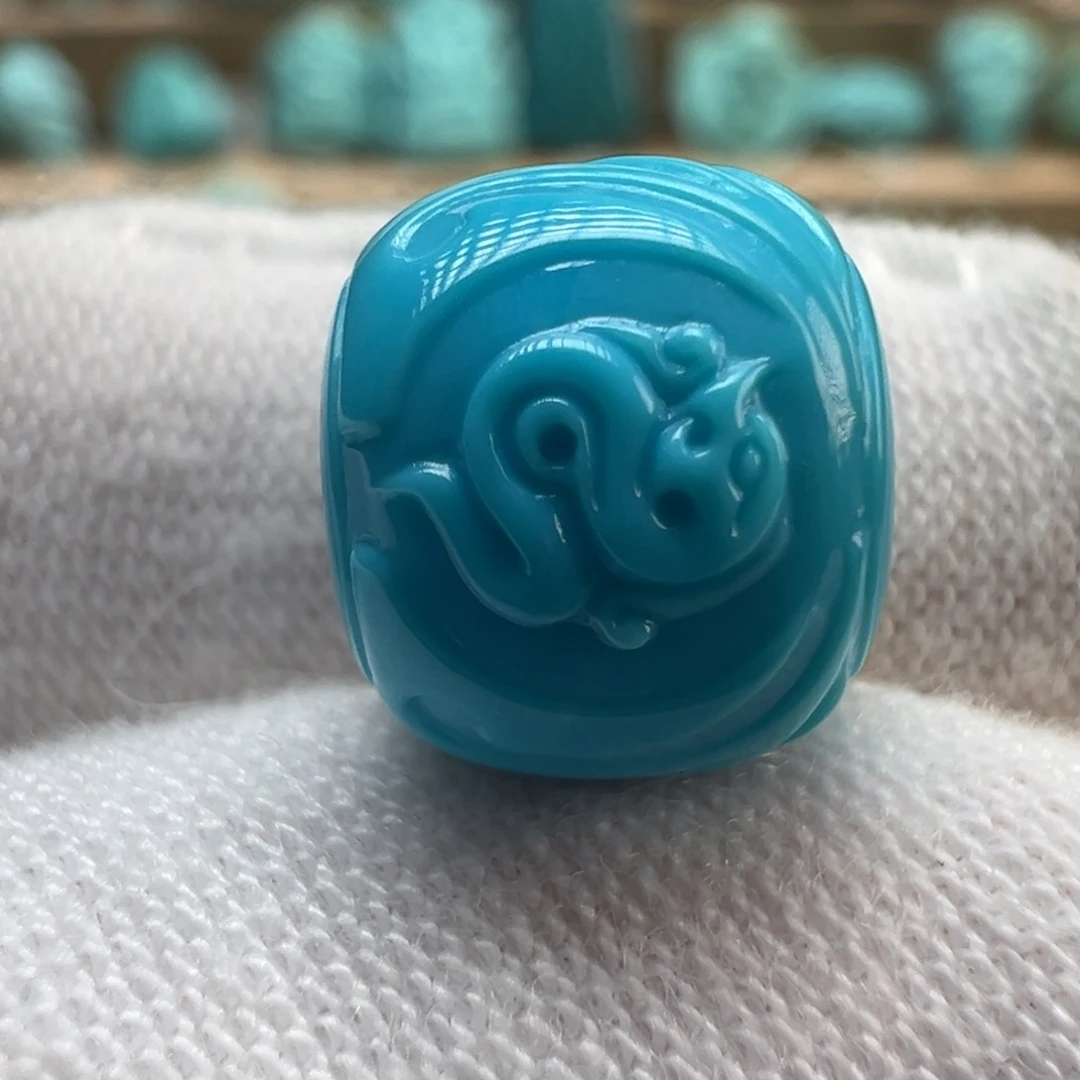 绿松石未镶嵌配饰10.4×9.1