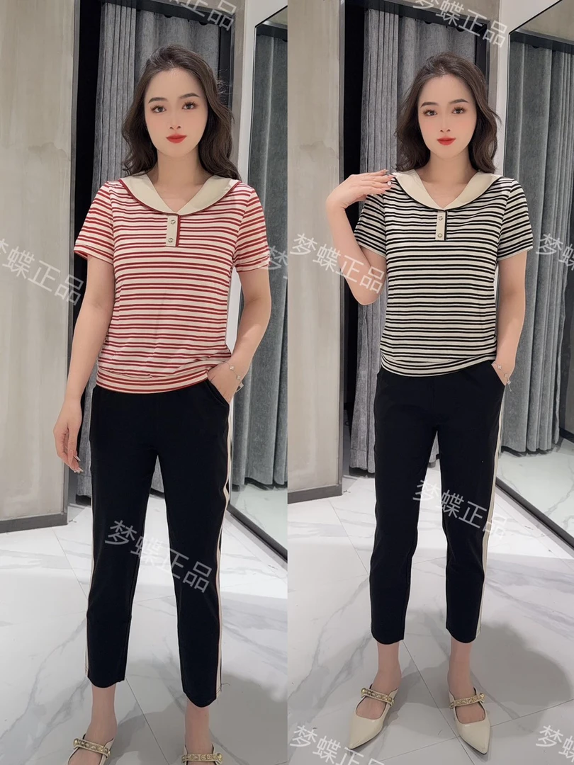 《霞姐服饰》妈妈装夏装短袖休闲运动套装新款休闲时尚货号：78523