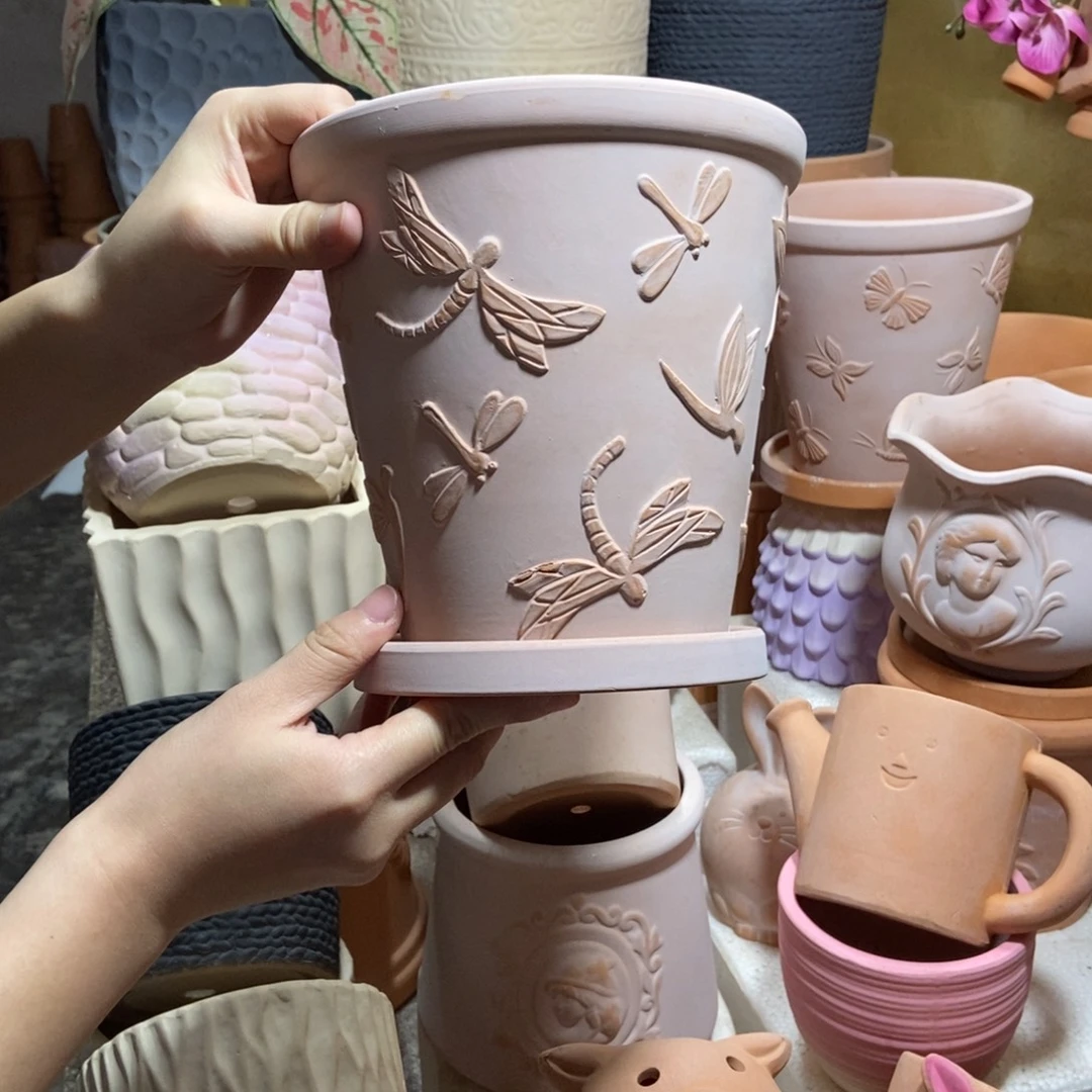 17×17雾化蜻蜓盆+托1套