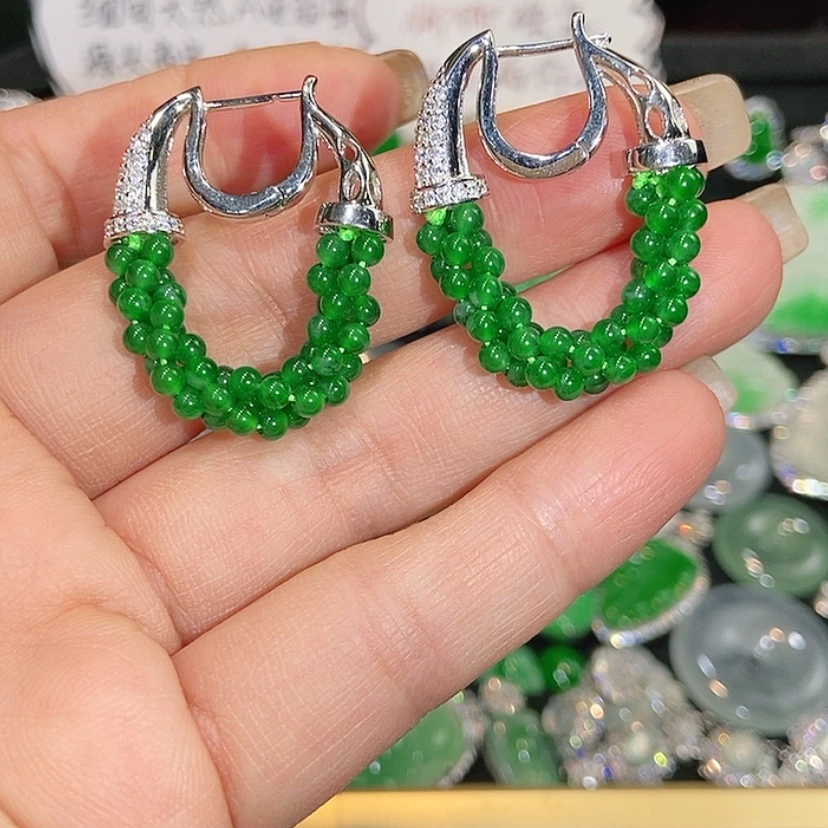 【闪购商品】未镶嵌翡翠耳饰天然翡翠