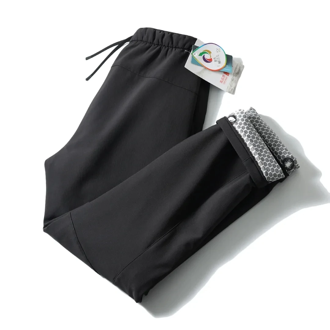 鹅绒裤 ！弹力舒适！轻防水抽绳设计男士直筒羽绒防风休闲裤男