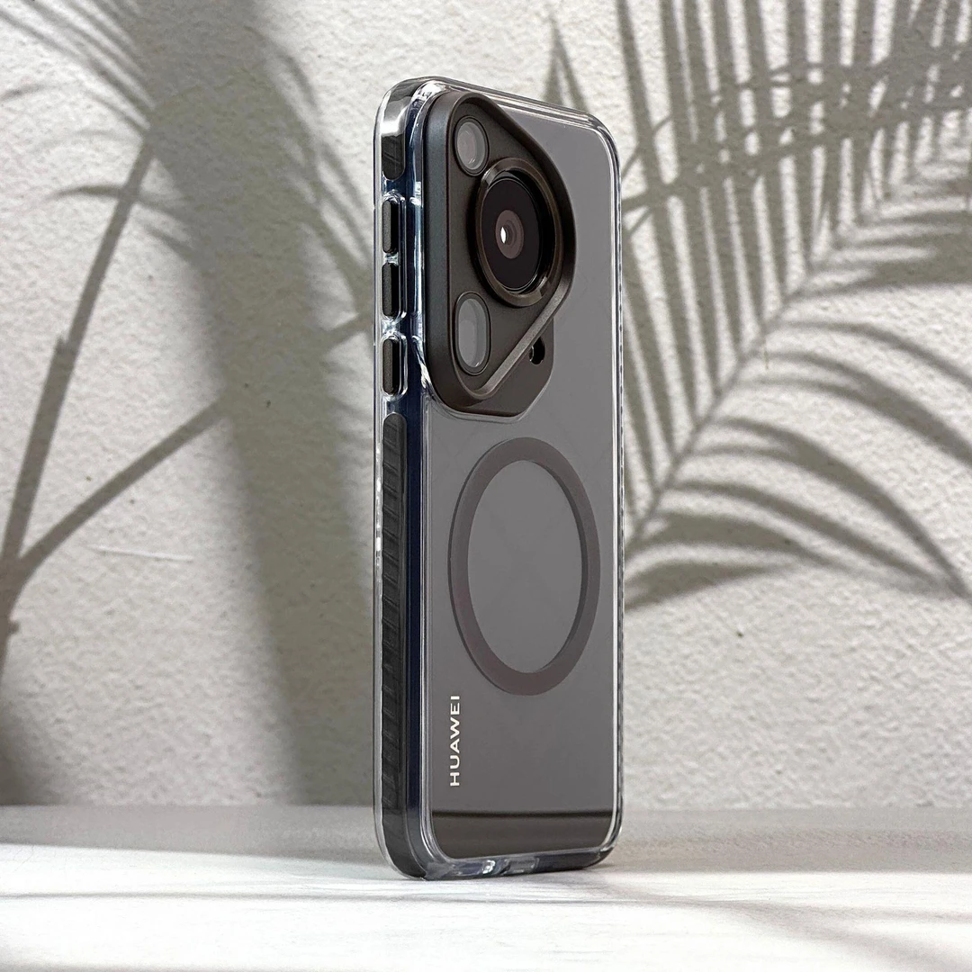 商务华为Pura70Ultra磁吸手机壳Pura70pro保护套适用透明全包镜头