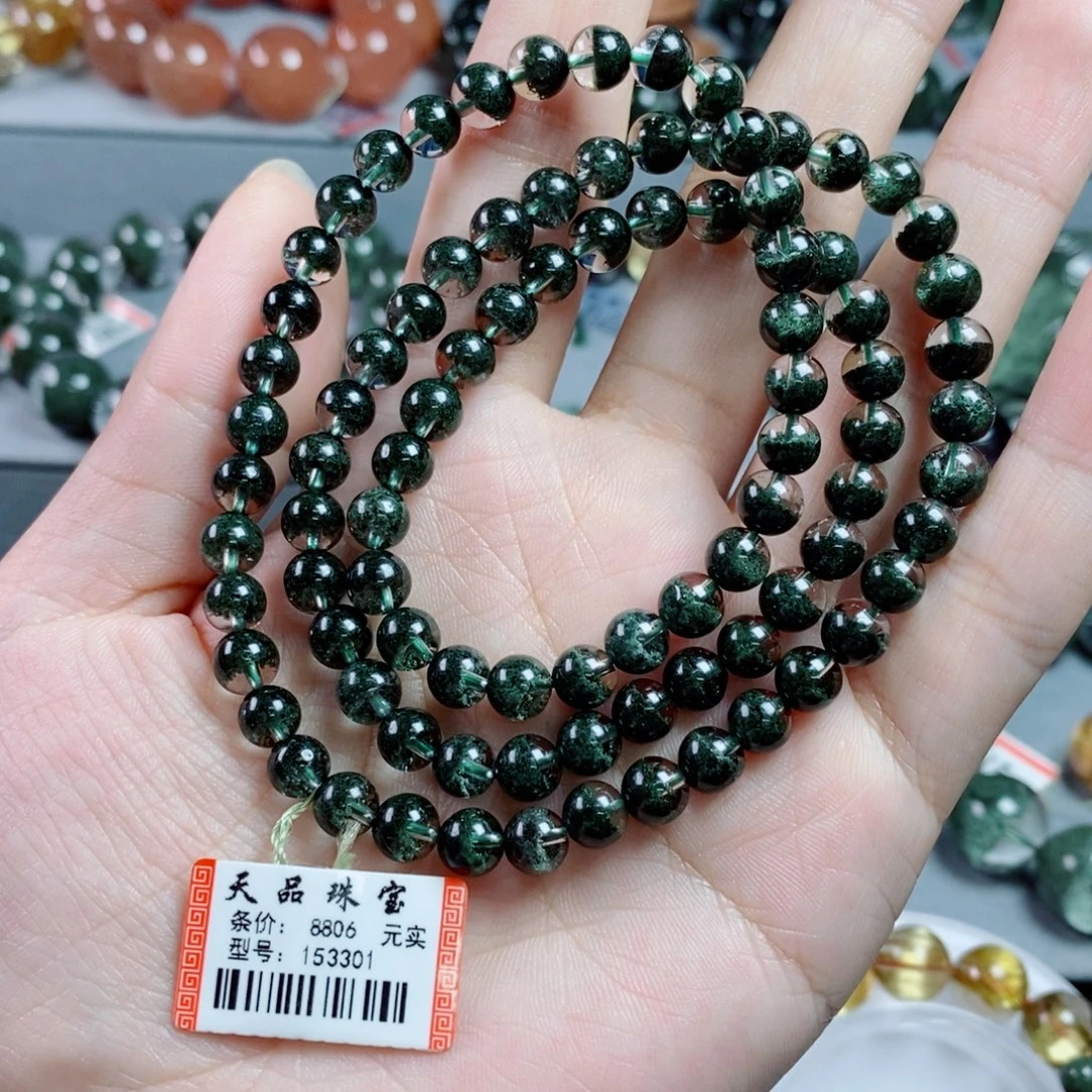 水晶未镶嵌手链绿幽灵153301