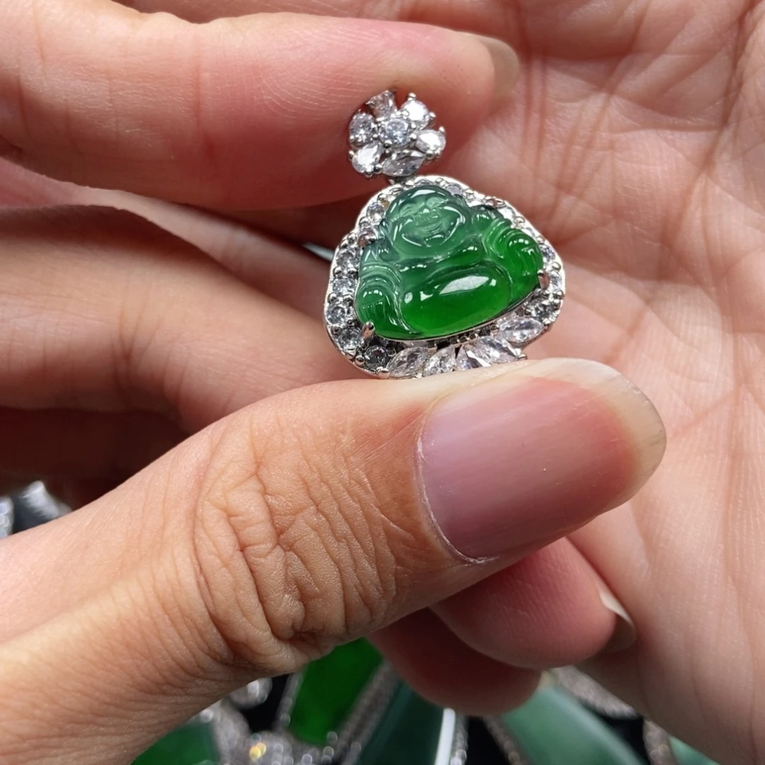翡翠未镶嵌吊坠(不含链)