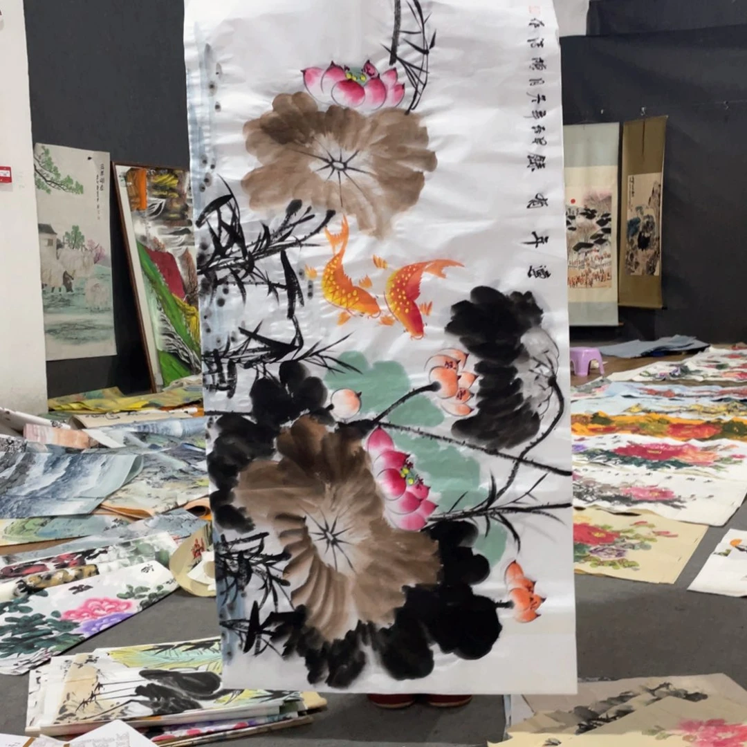 国画国画作品画心一张