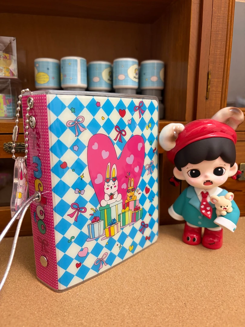 Minititi《礼物盒子》原创m5手账活页本收纳绑带活页外壳本