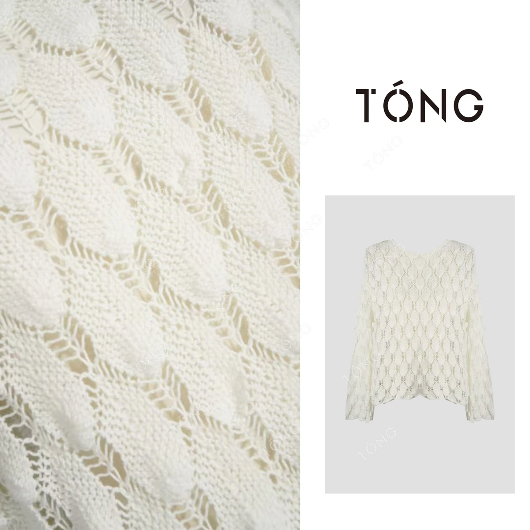 【春染】25年早春小众慵懒感纯色针织衫 YY098