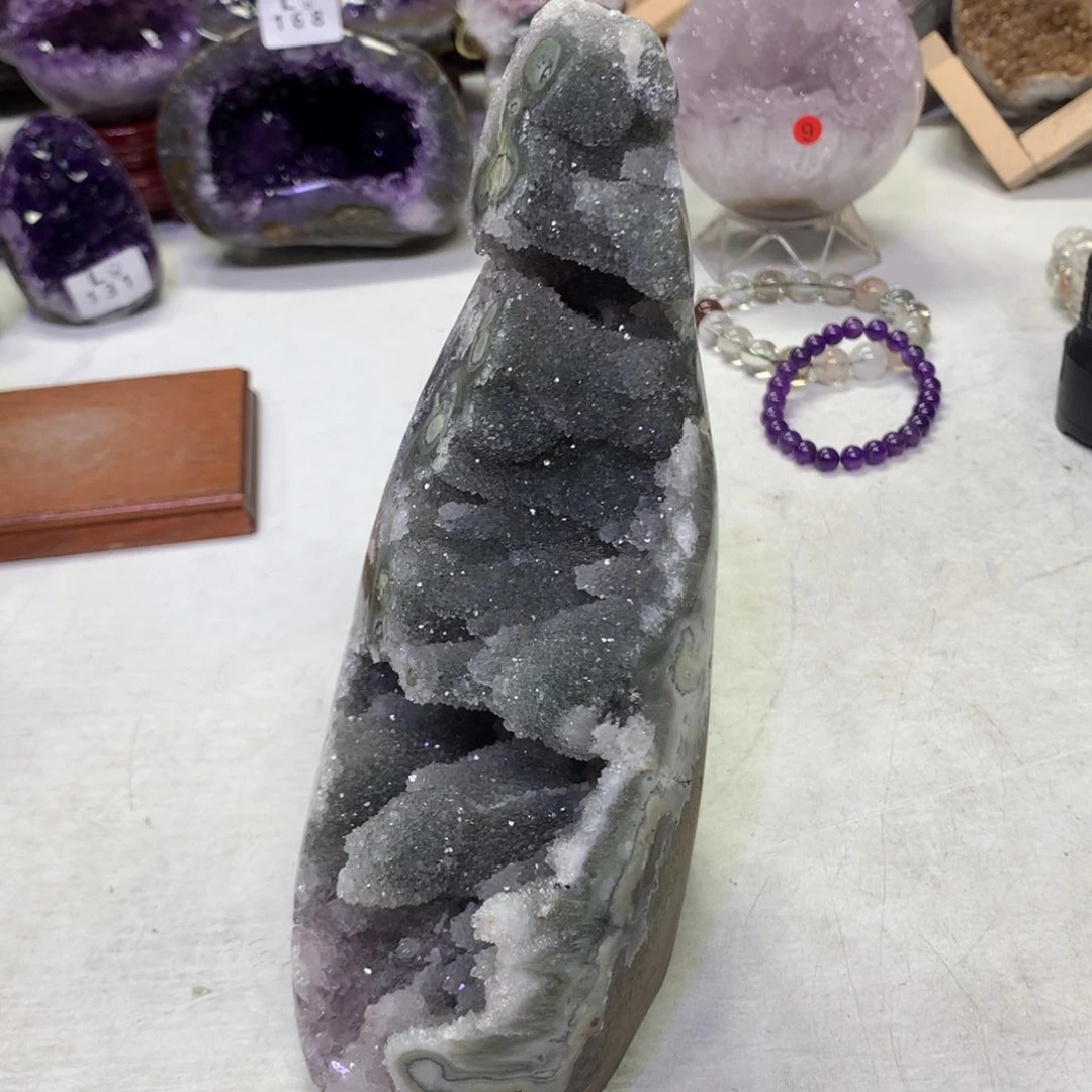 紫晶摆件未镶嵌水晶