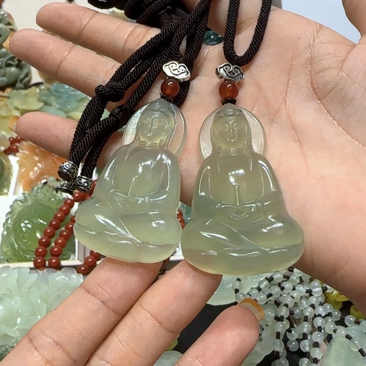 蛇纹石玉未镶嵌吊坠