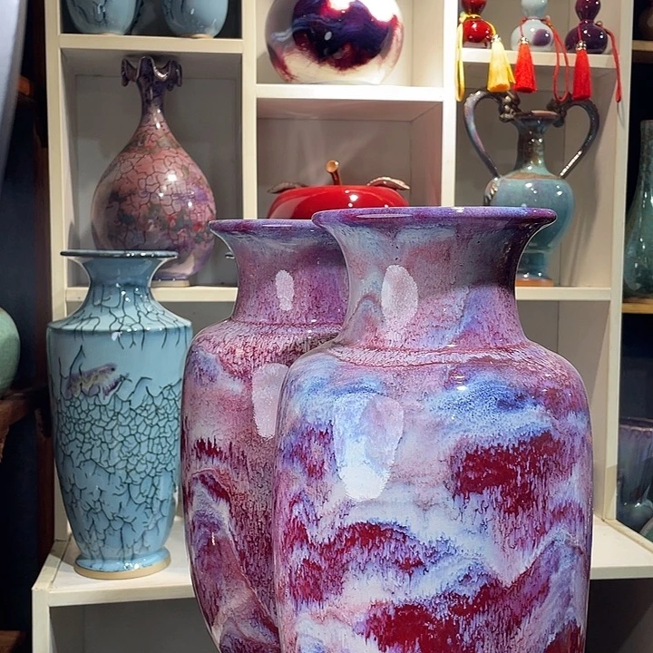 彤***桂瓷片钧瓷无双窑变无对