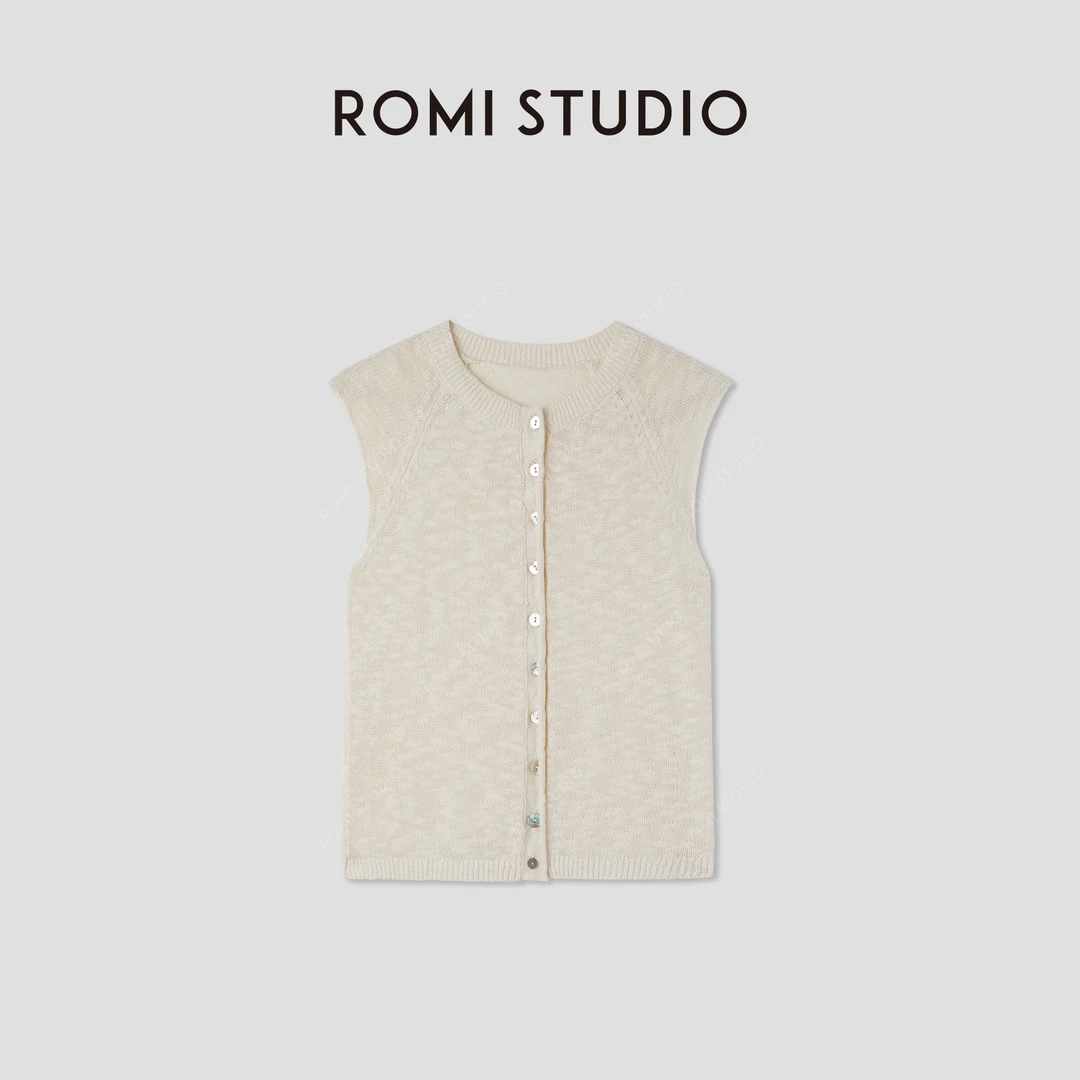 ROMI STUDIO“慵懒随性”花纱圆领插肩小飞袖短袖上衣 RWCRSZ4153