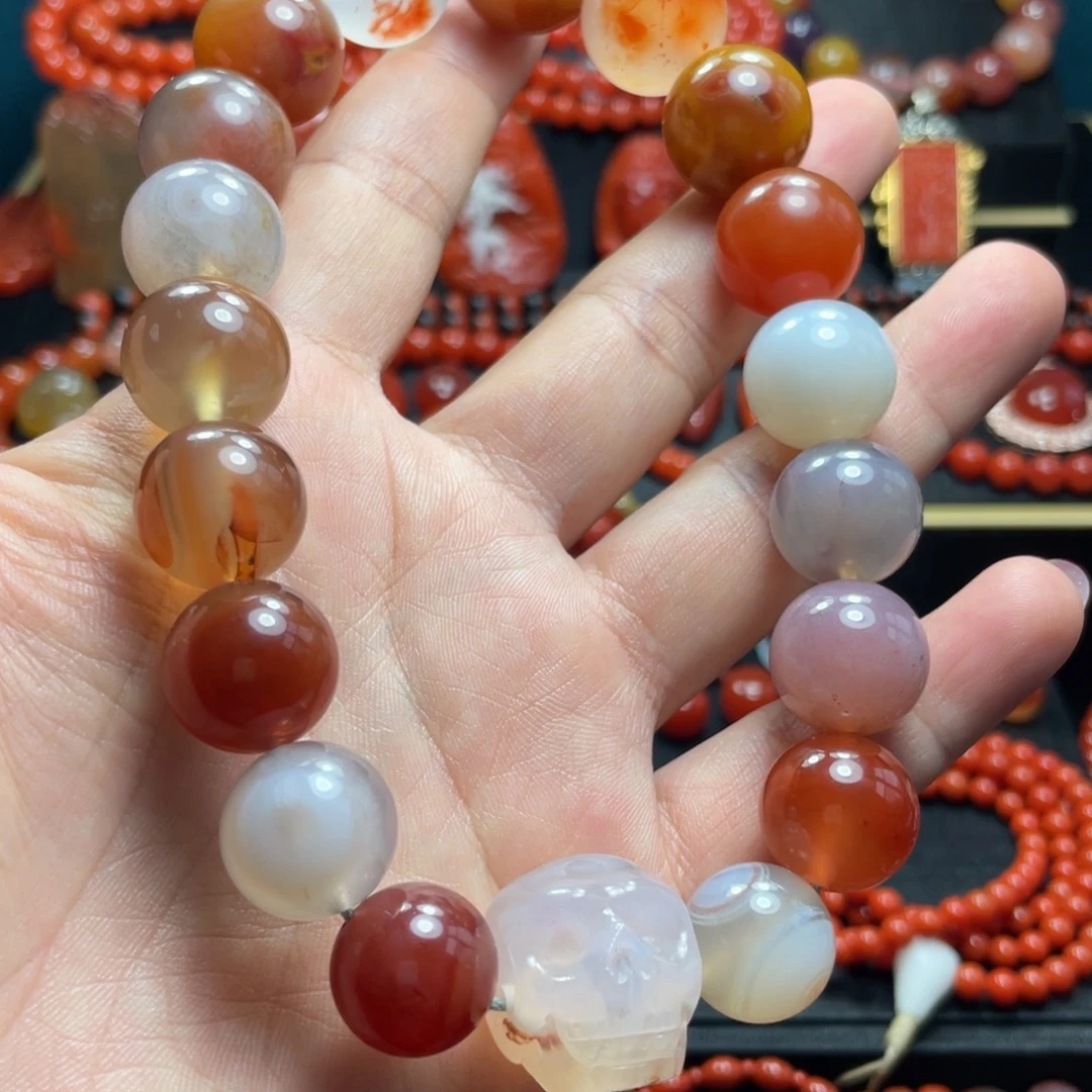 南红玛瑙未镶嵌多宝串