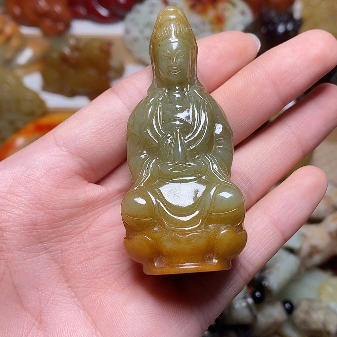 忍***！吊坠白玉菩提如图
