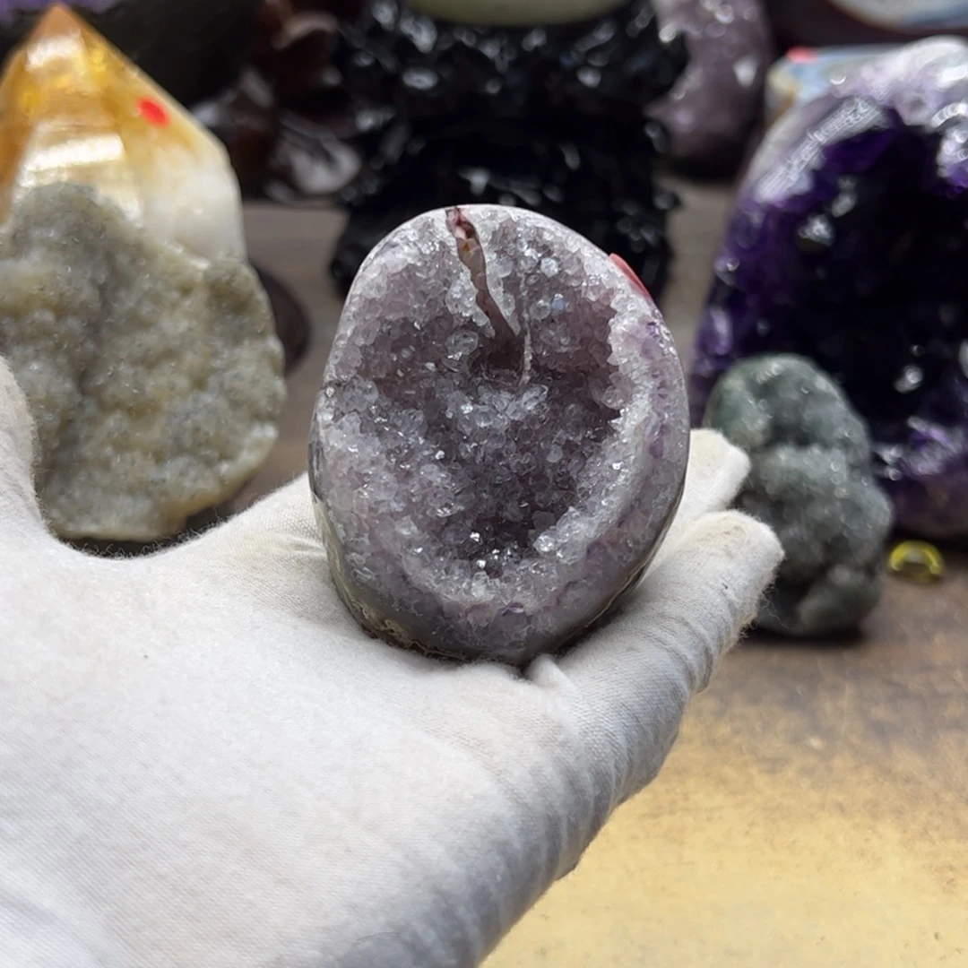 紫晶珠宝半成品未镶嵌晶镇12