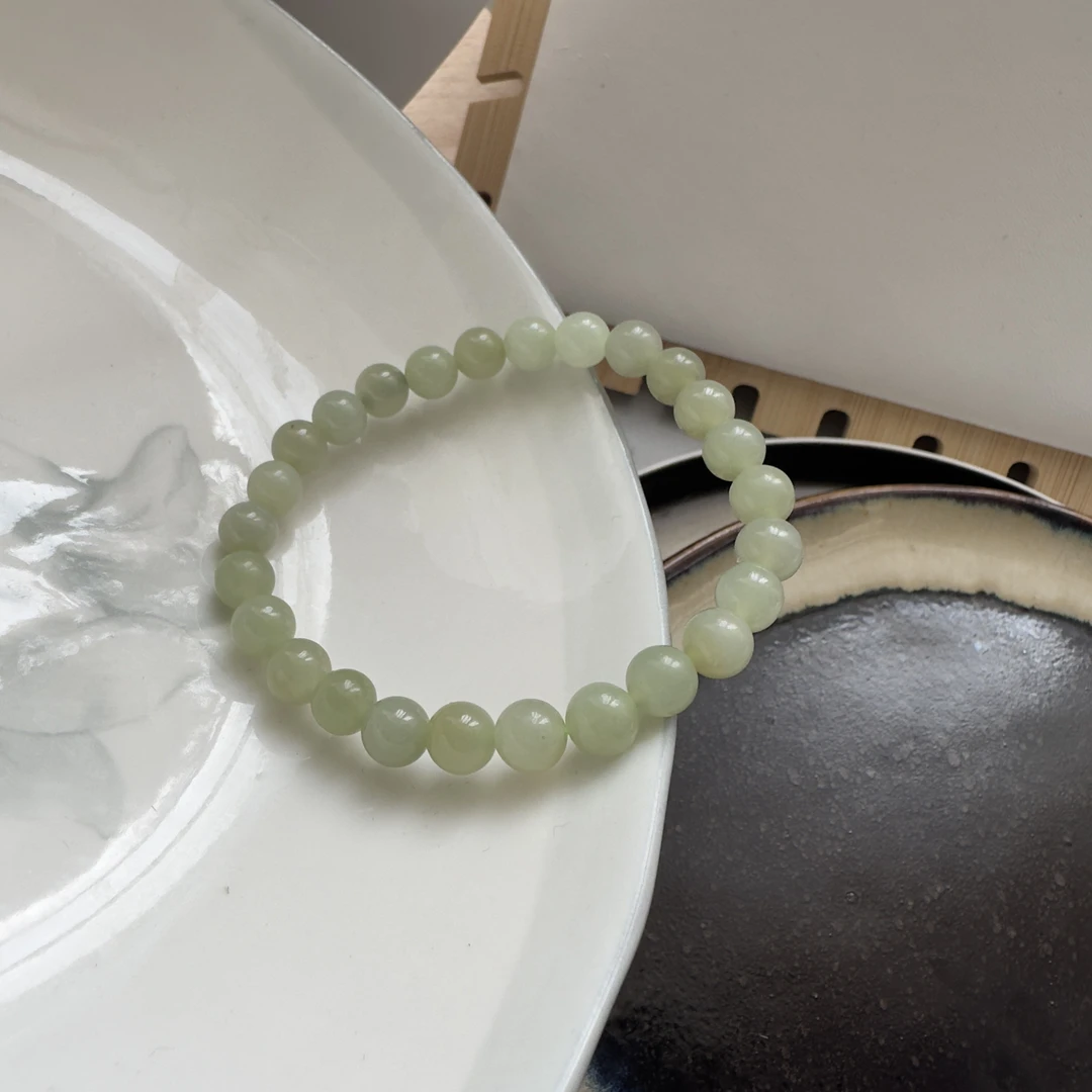 天然和田玉圆珠7mm手串