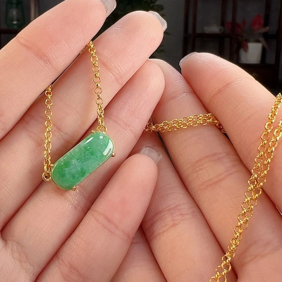 翡翠银S925镶嵌套链套链27