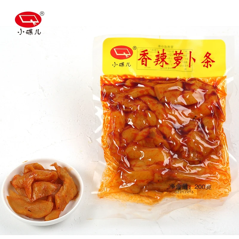 小碟儿香辣萝卜干南京小菜一碟太阳晒安徽传统工艺脆鲜辣独立包装