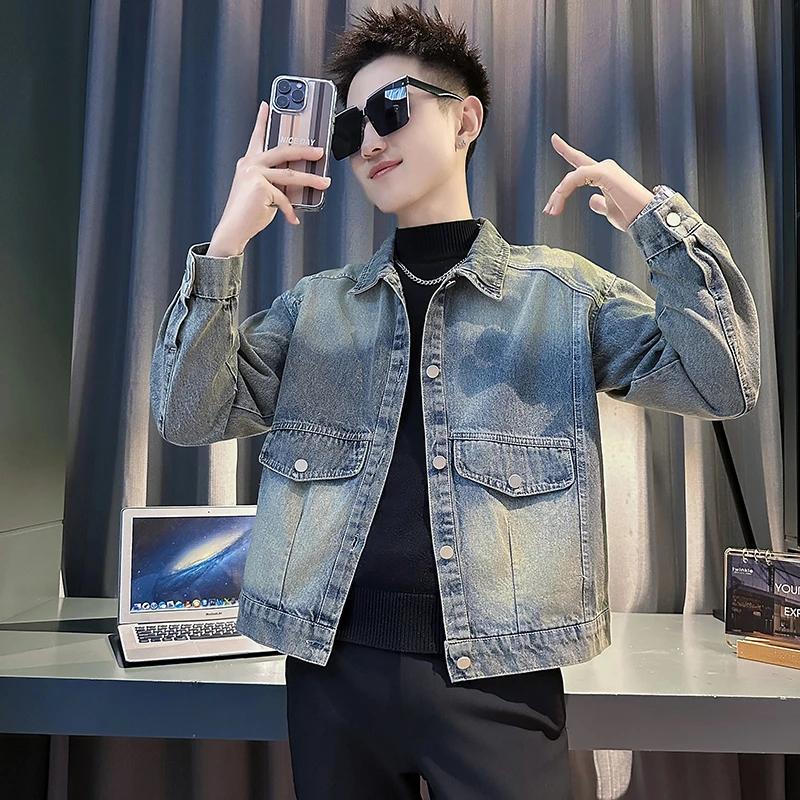 牛仔夹克男款春秋季2025新款爆款潮牌男装上衣高级感痞帅男士外套