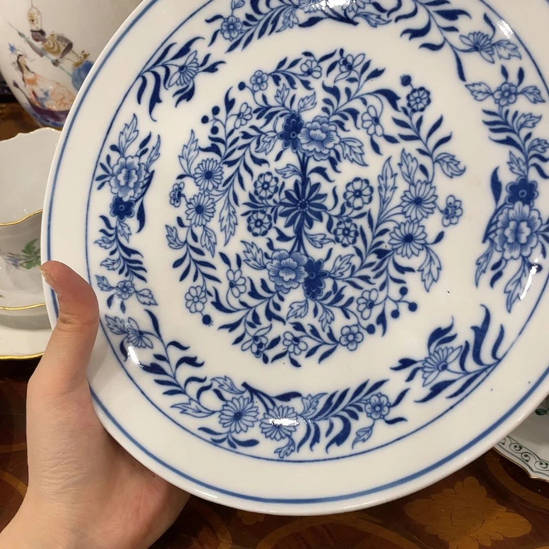 瓷片中古一等青花赏盘