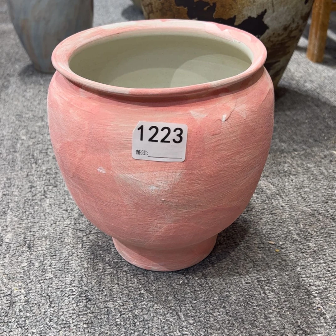 瓷片1223高23口15.5已打孔的