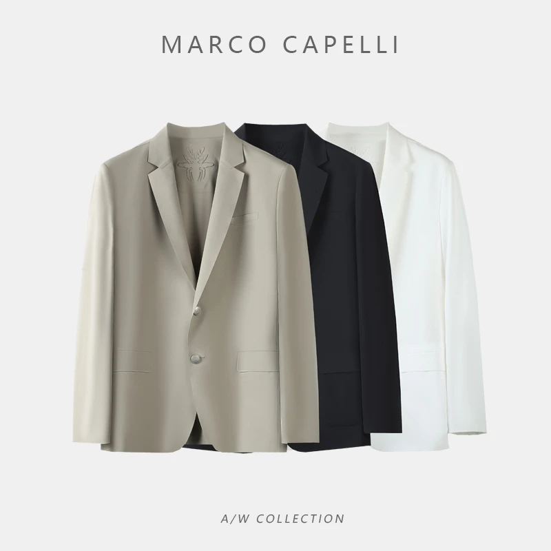 商务都市通勤 滑爽抗皱面料 精致男士修身西服外套  6719