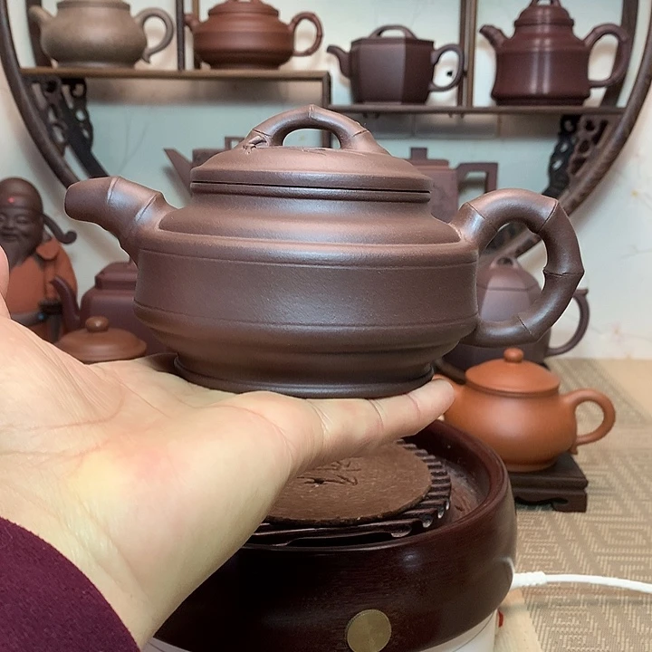 孤***雨茶壶紫砂原矿紫砂壶