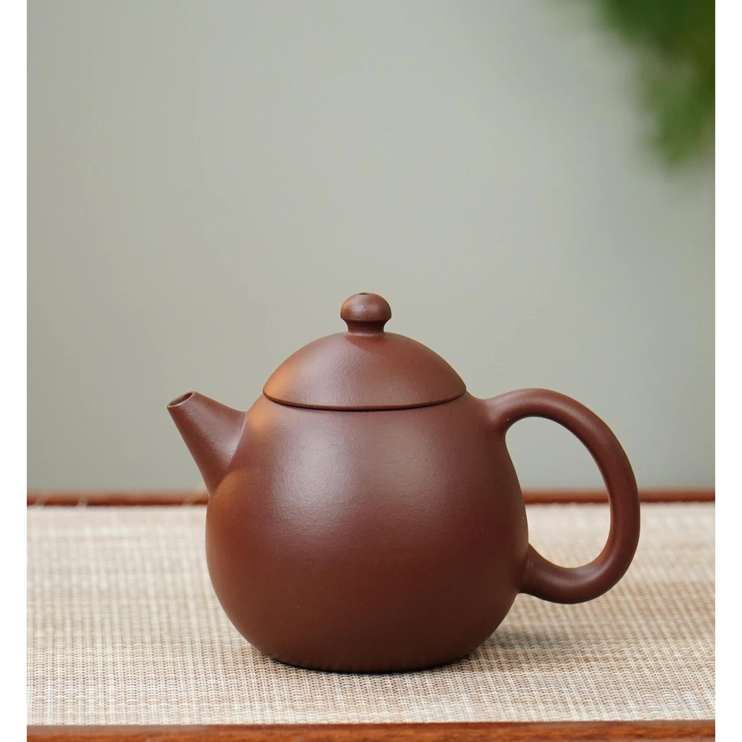 一壶堂甄选 · 龙蛋壶 原矿底槽清 220CC参考容量 宜兴 手工 紫砂