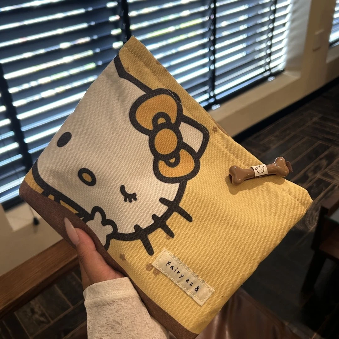 原创Kitty猫大容量化妆包便携内胆收纳袋旅行耳机包零钱包甜酷包