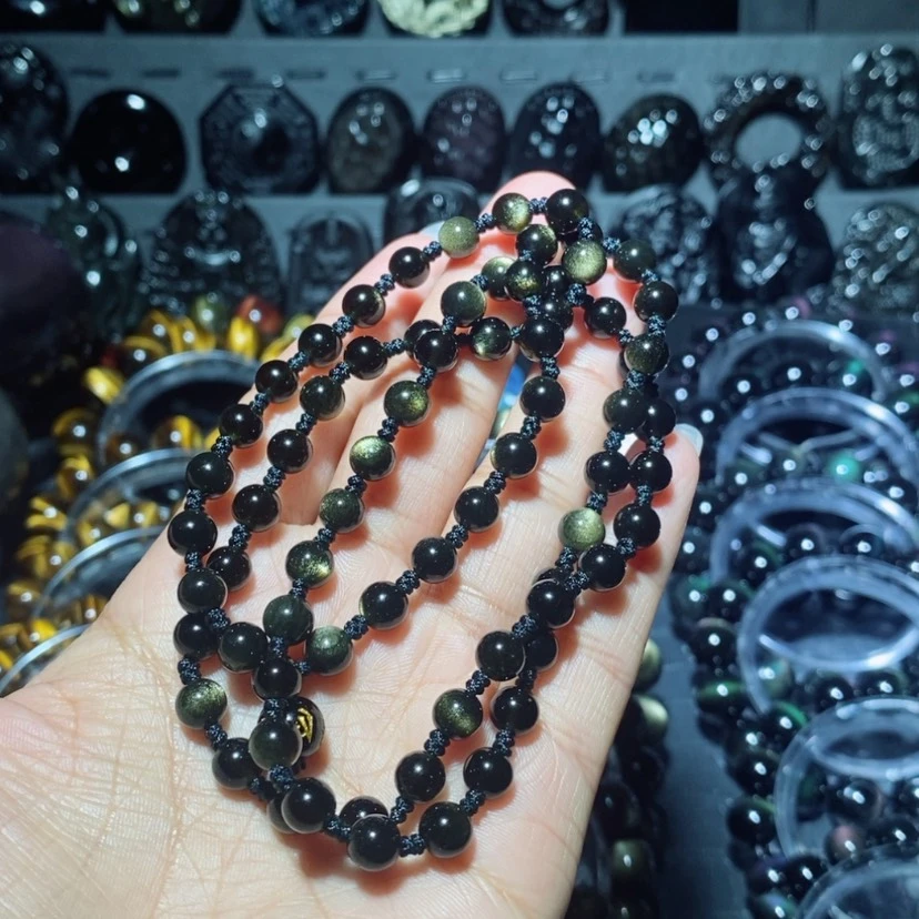 【闪购商品】黑曜岩颈饰未镶嵌0**7