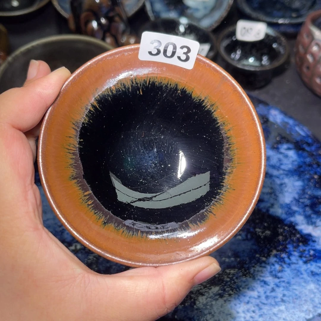 浔***栗茶盏建盏茶器主人杯303