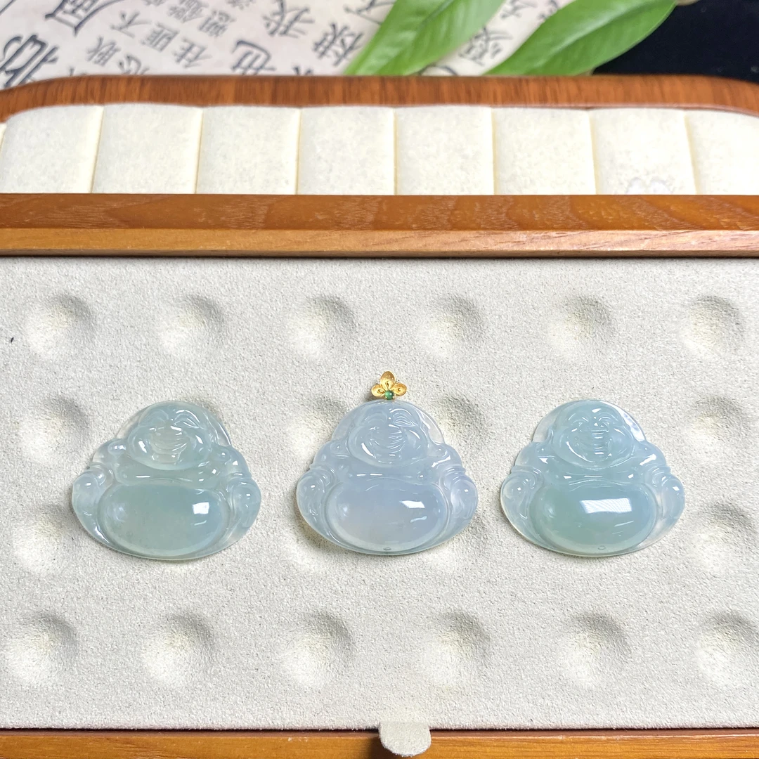 思懿手镯之家-18K翡翠佛公-约29*25*5mm-EC-22626-多样性发一