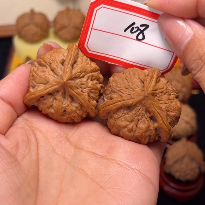吊坠文玩核桃40尺全品玉玺奔108