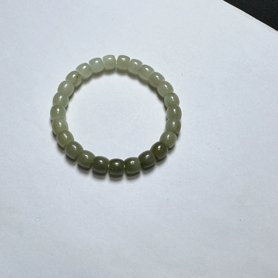 和田玉渐变直切手串