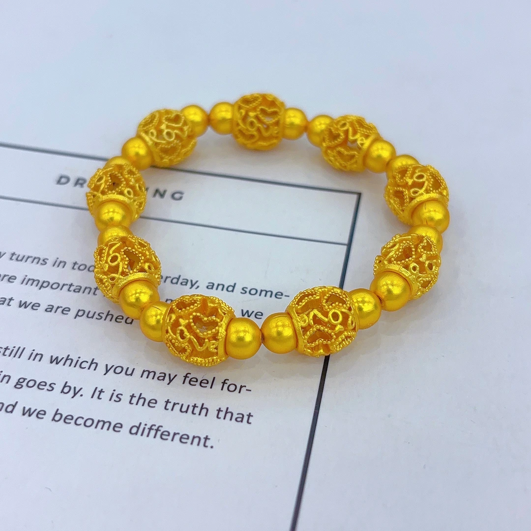 铜合金手镯 时尚爆款503-22-16复古黄色饰品民族风轻奢精欧美手工