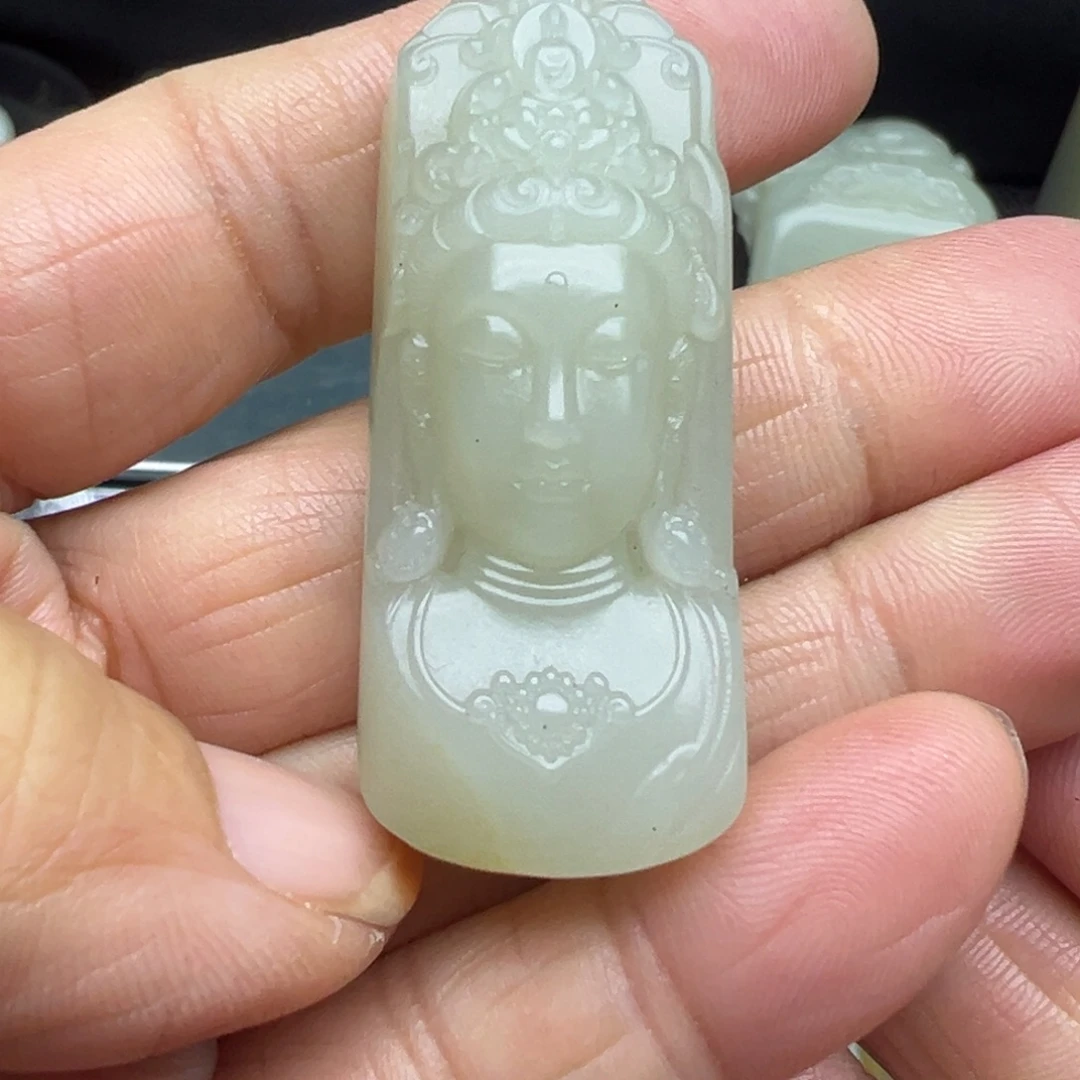 和田玉（糖玉）未镶嵌吊坠(不含链)