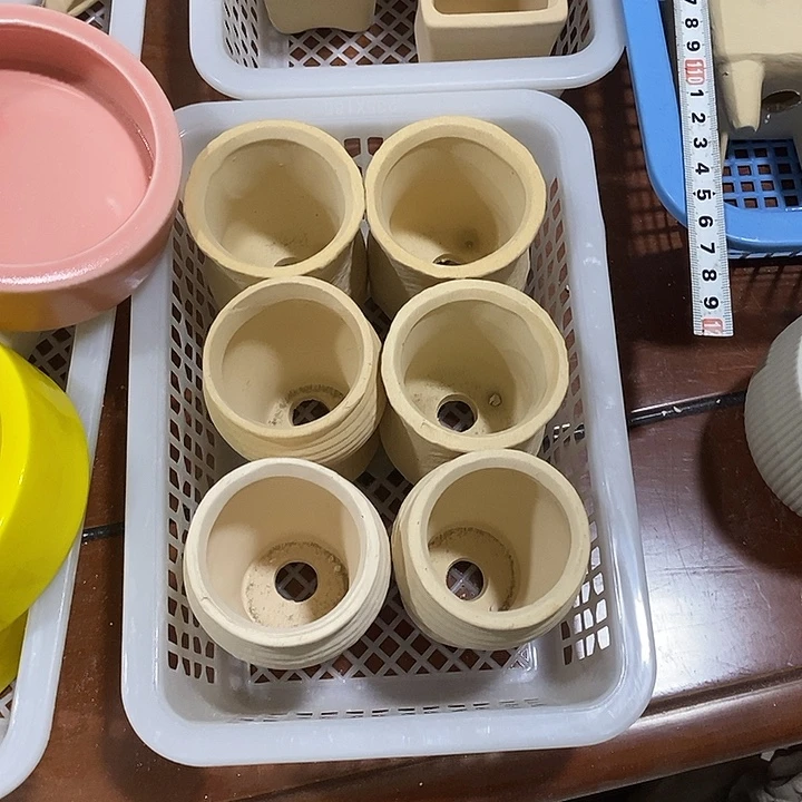 摆件陶盆有孔 微瑕介意勿拍
