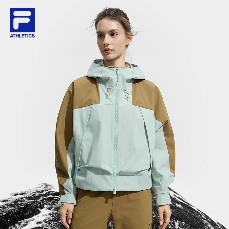 FILA斐乐【流光风】运动户外透气冬季梭织外套时尚保暖A11W547702