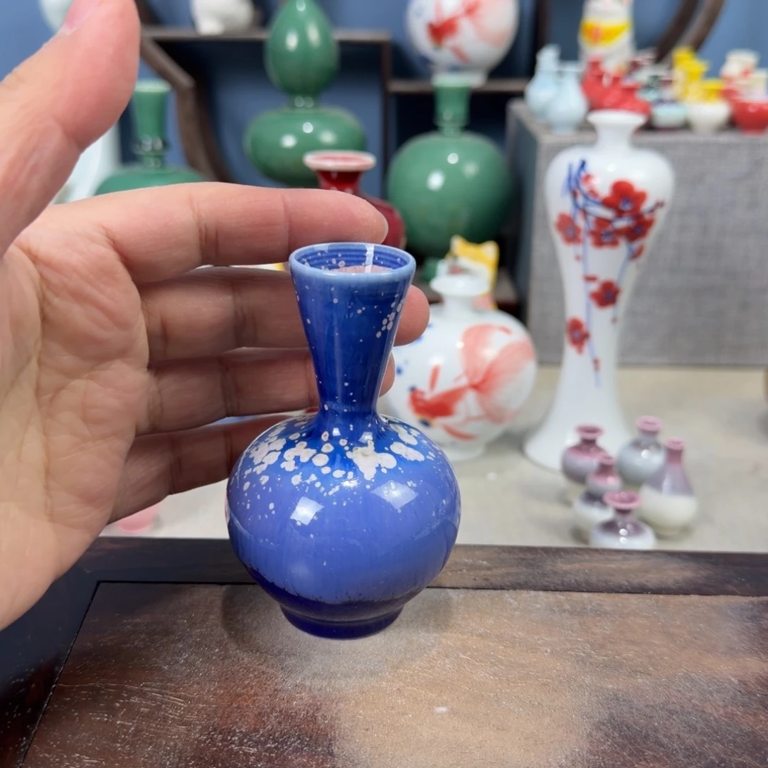 陶瓷手工小花器摆件