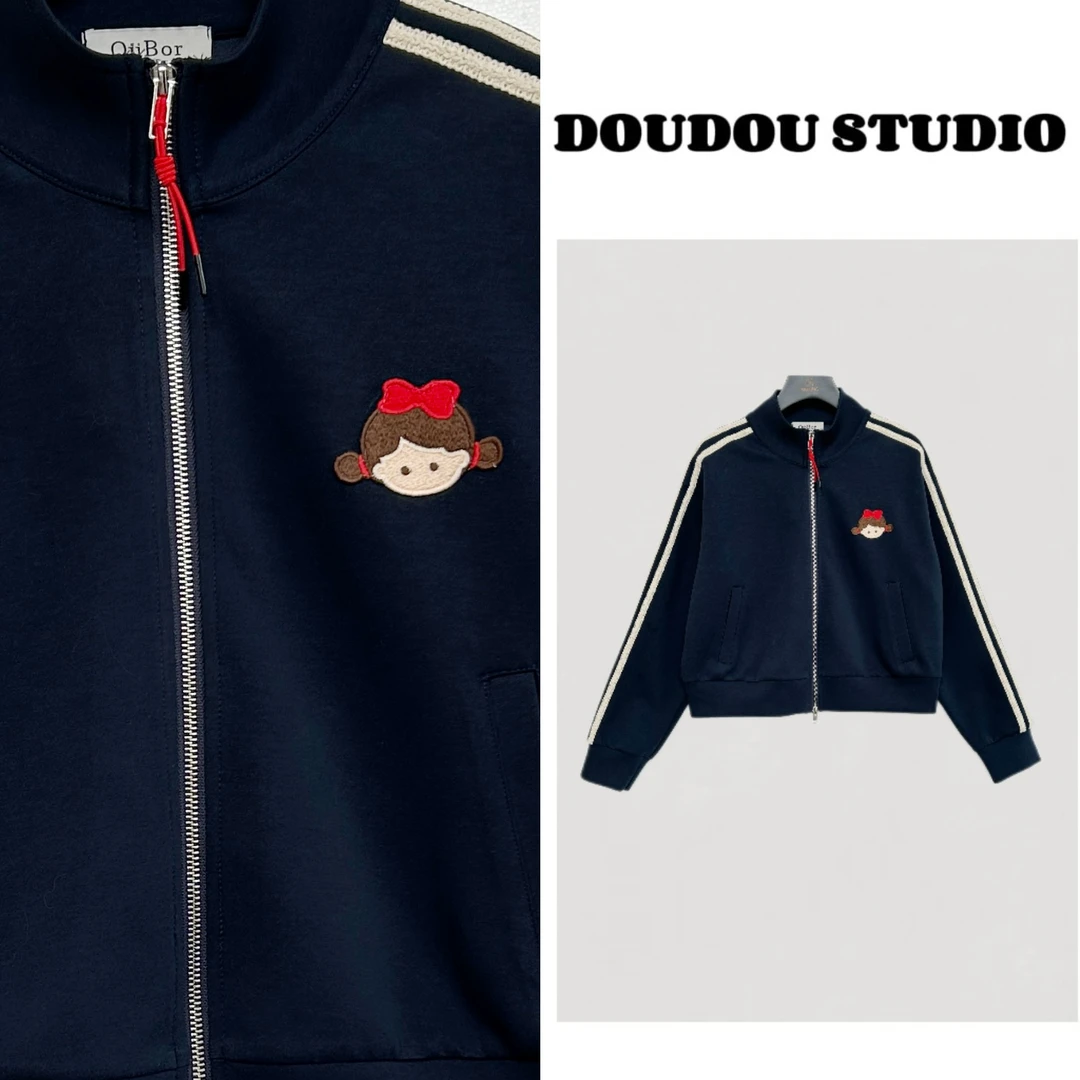 【兜兜】不二女孩 春夏新款卡通小刺绣卫衣外套 210084