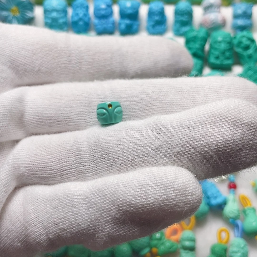 布***~手工雕刻配饰配珠8半面佛