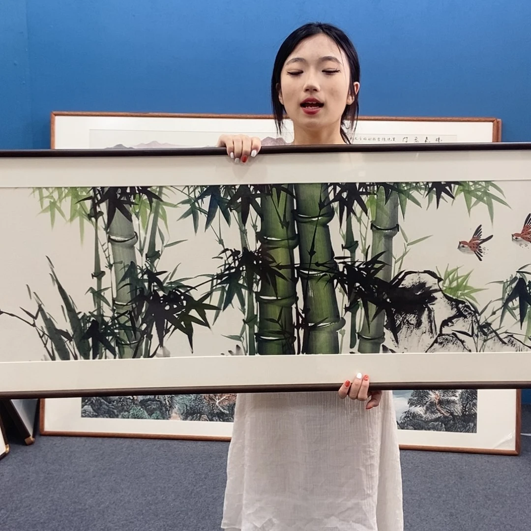 国画手绘绘画作品160/45尺寸