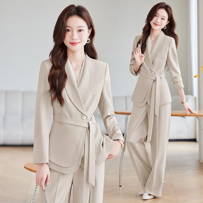 高级感西装套装女春秋2025新款主持人正装气质高端职业工作服西服