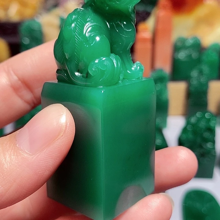 钱***锦四川石雅安绿印章