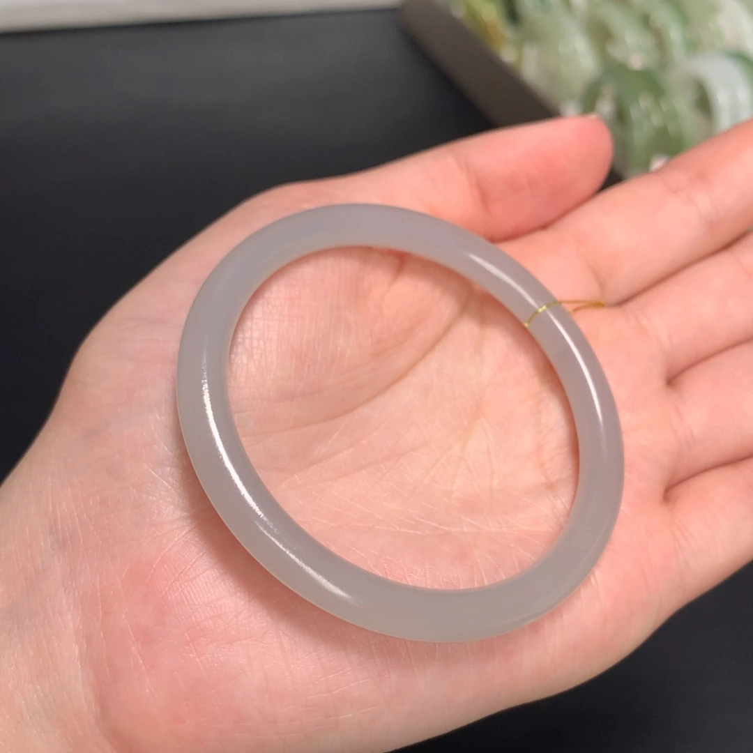 和田玉手镯未镶嵌53